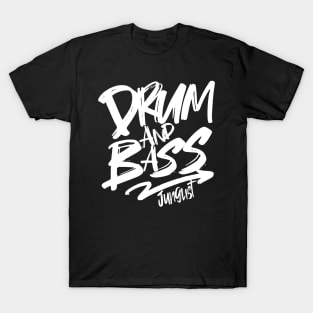 DRUM AND BASS  - Junglist Signature (white) T-Shirt